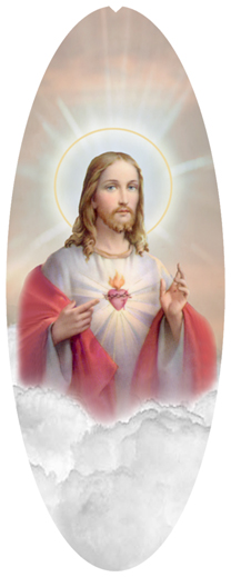 DNSA18-109-BZ Sacred Heart Clouds Bronze